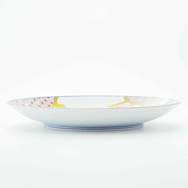 ！[60%OFF 陶器市SALE] 新弥左ヱ門 アウトレット 大皿 ゴールド 花ぎり 2個セット